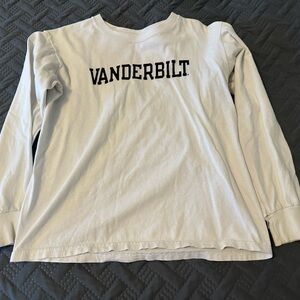 Champion Kids White Vanderbilt Long Sleeve Tee